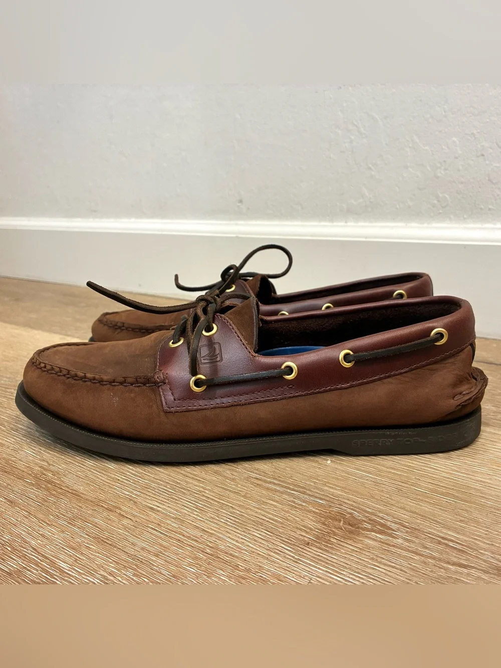 Sperry Authentic Original Leather Boat Shoes Brown Men’s Size US 10.5